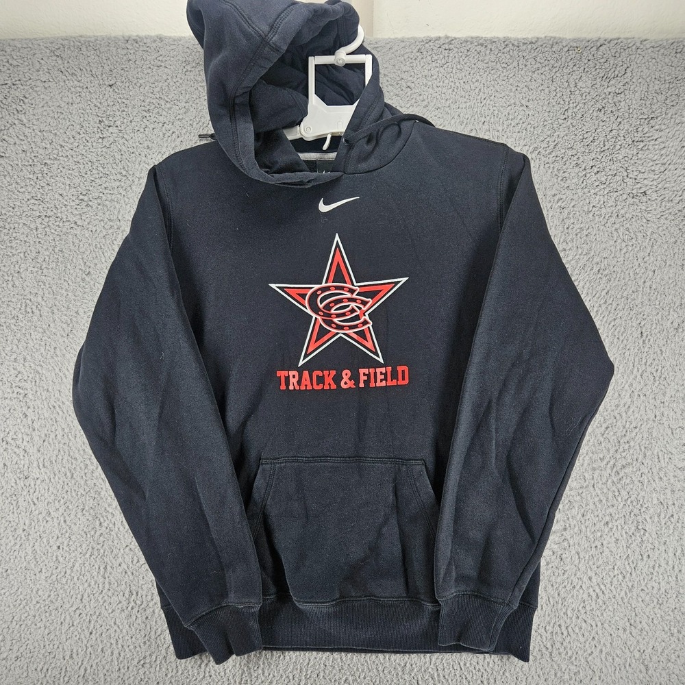 Nike Hoodie Sweatshirt Women Size‎ Large L Sportswear Black  Fleece Lined